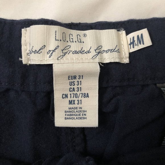 H&M Men's Twill Ankle-Length Pants - Picture 5 of 7